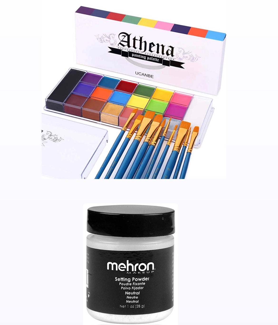 Set Athena palette + Mehron Powder painting – antoshkabeauty